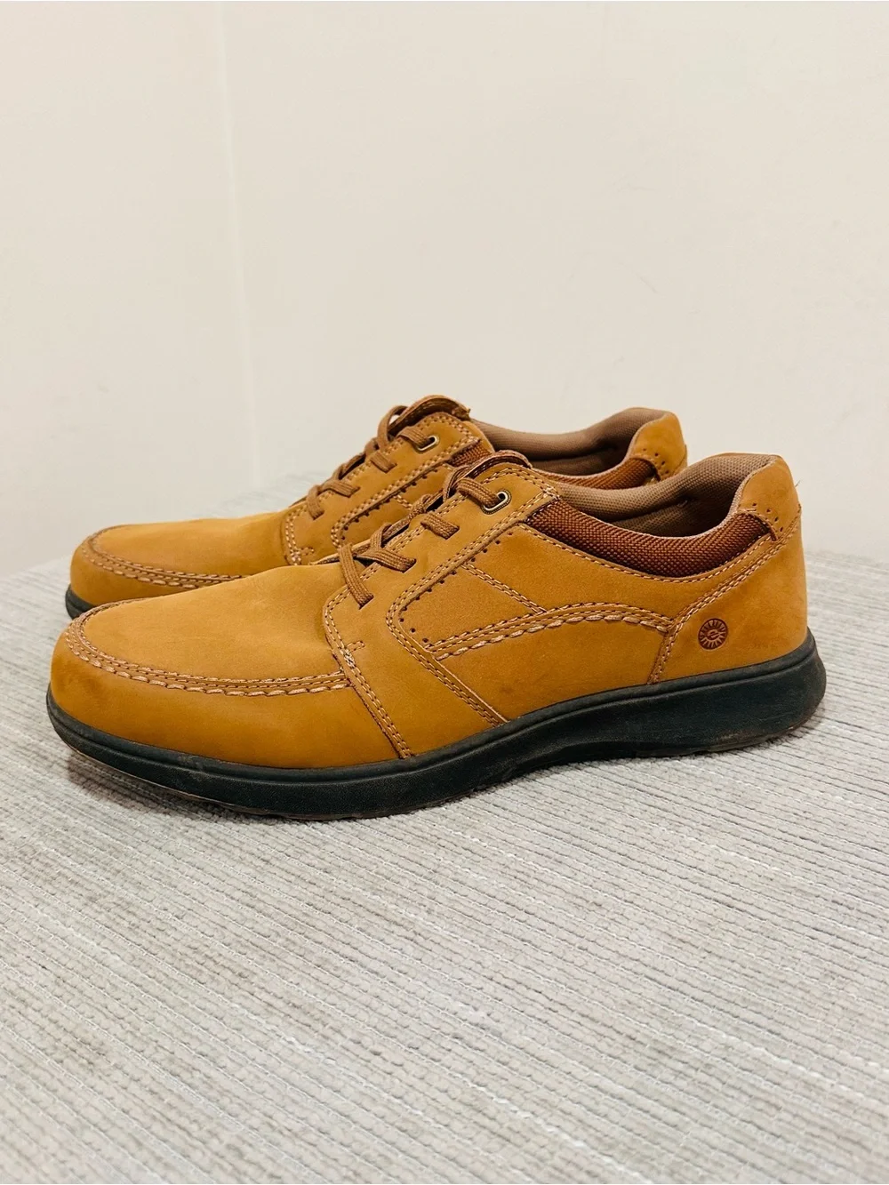Earth Spirit Niles Men's Leather Oxford Shoes Brown Camo Accent Size 10 W